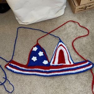 Handmade reversible crochet top